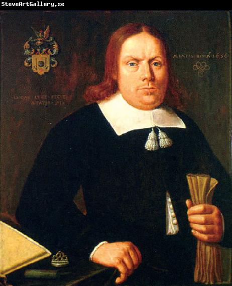 Lucas Luce Portrait of Adriaan van Eyck.